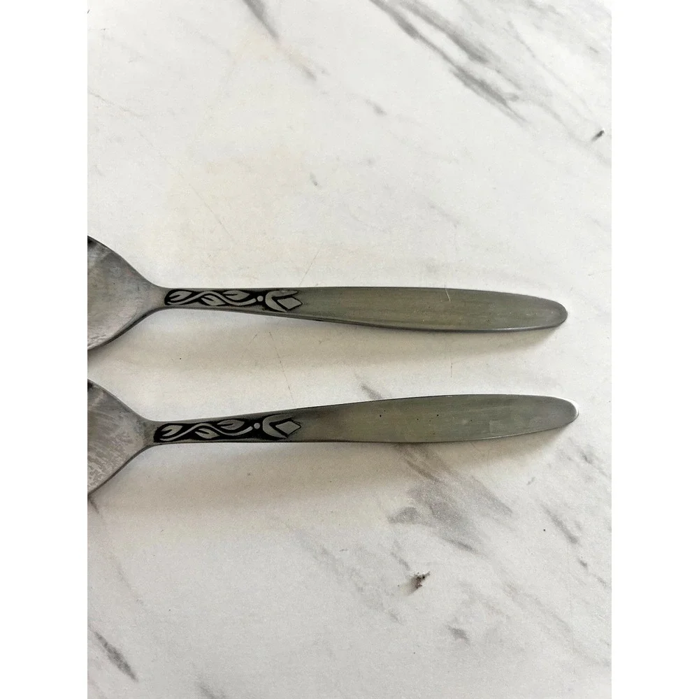 Amefa Holland Stainless Teaspoons Flatware 6